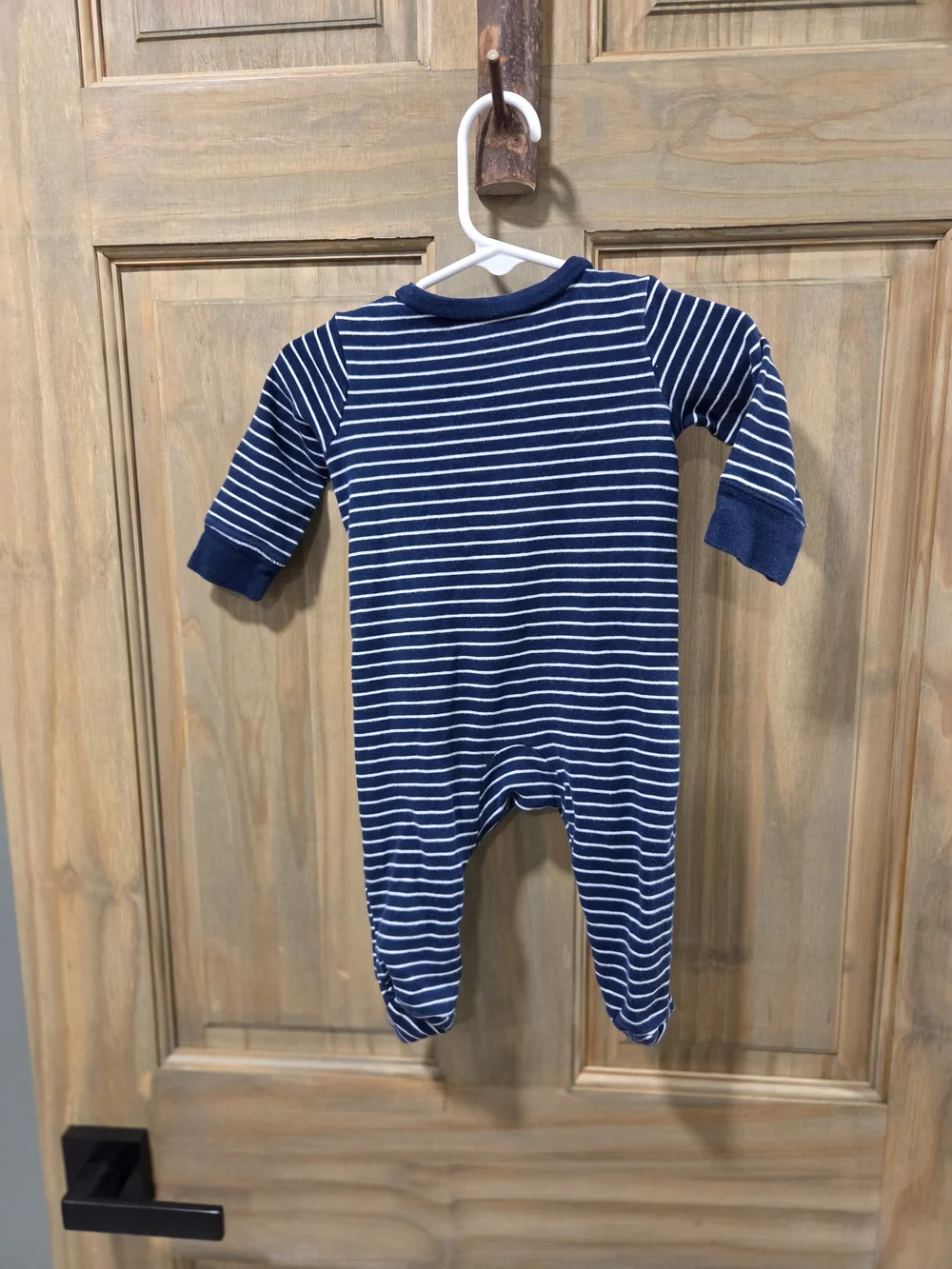 **BUNDLE & SAVE** Carter's Navy Striped Sloth Footed One-Piece